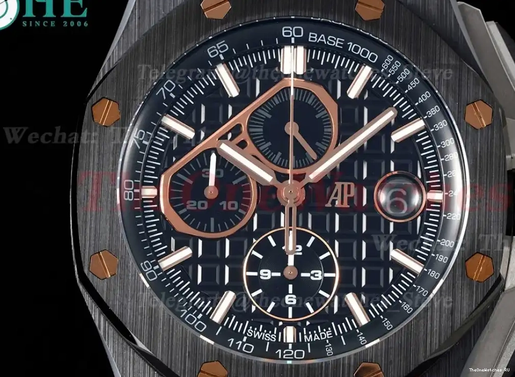 CER RU 44mm Royal Blk Offshore A3126 Oak RSF Stk 0524